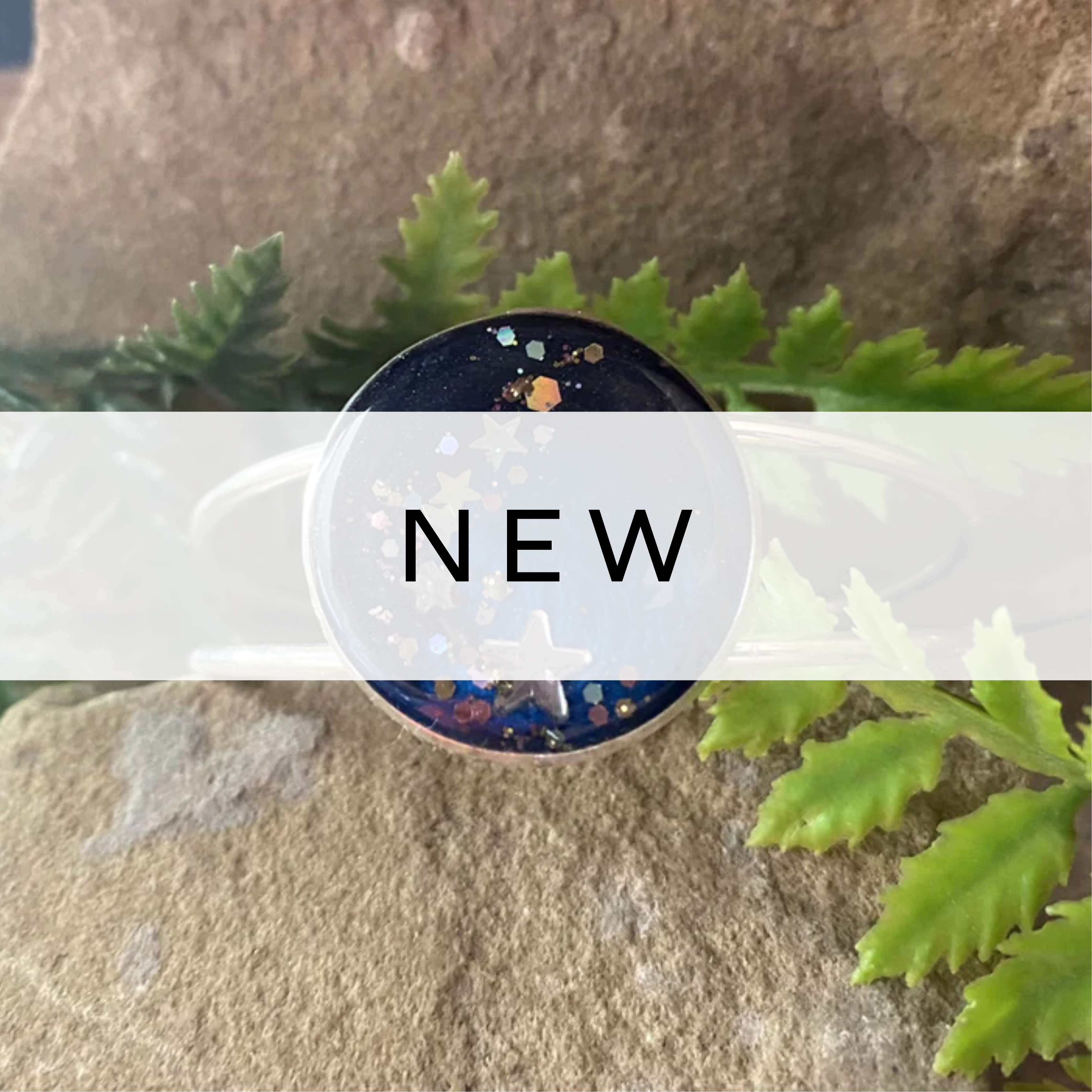 Celestial ring featuring star and moon details with a dreamy, cosmic design.