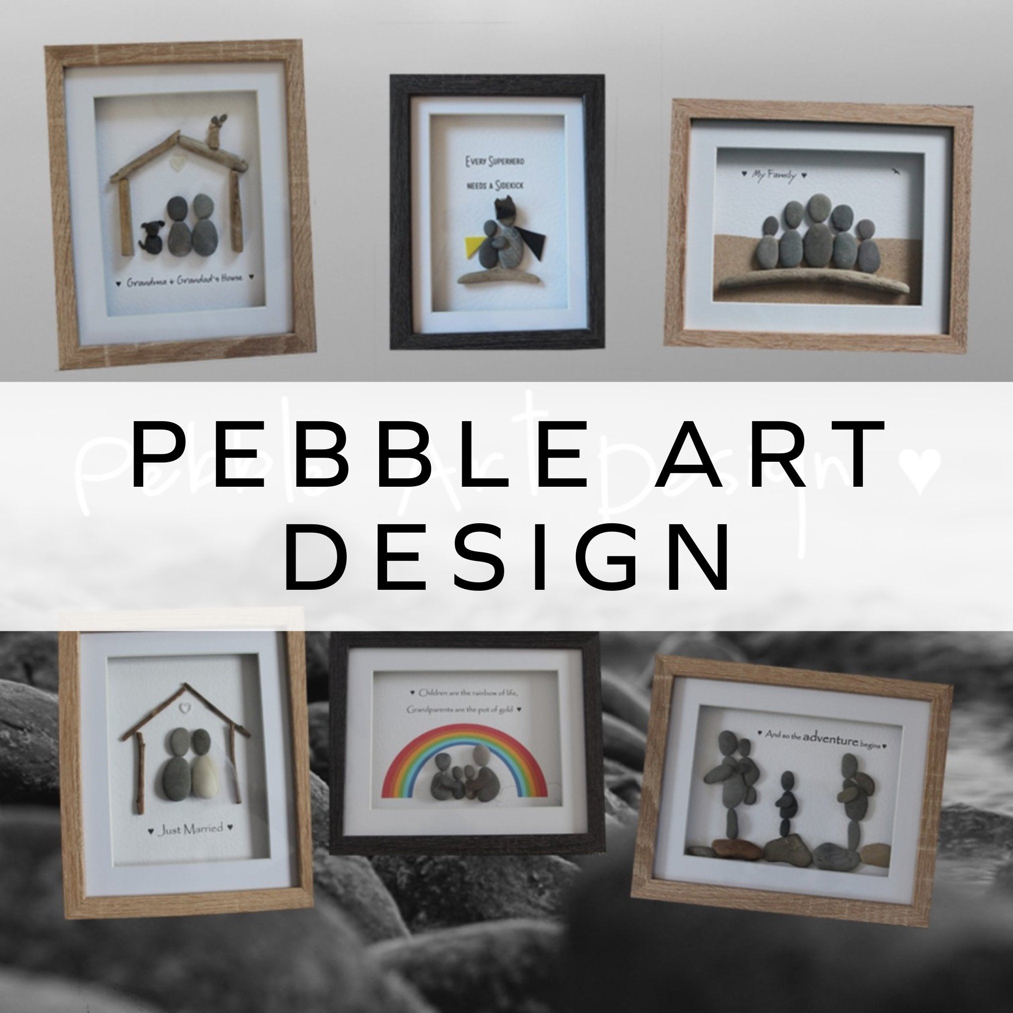 | Unique Handmade Pebble Art by Jo