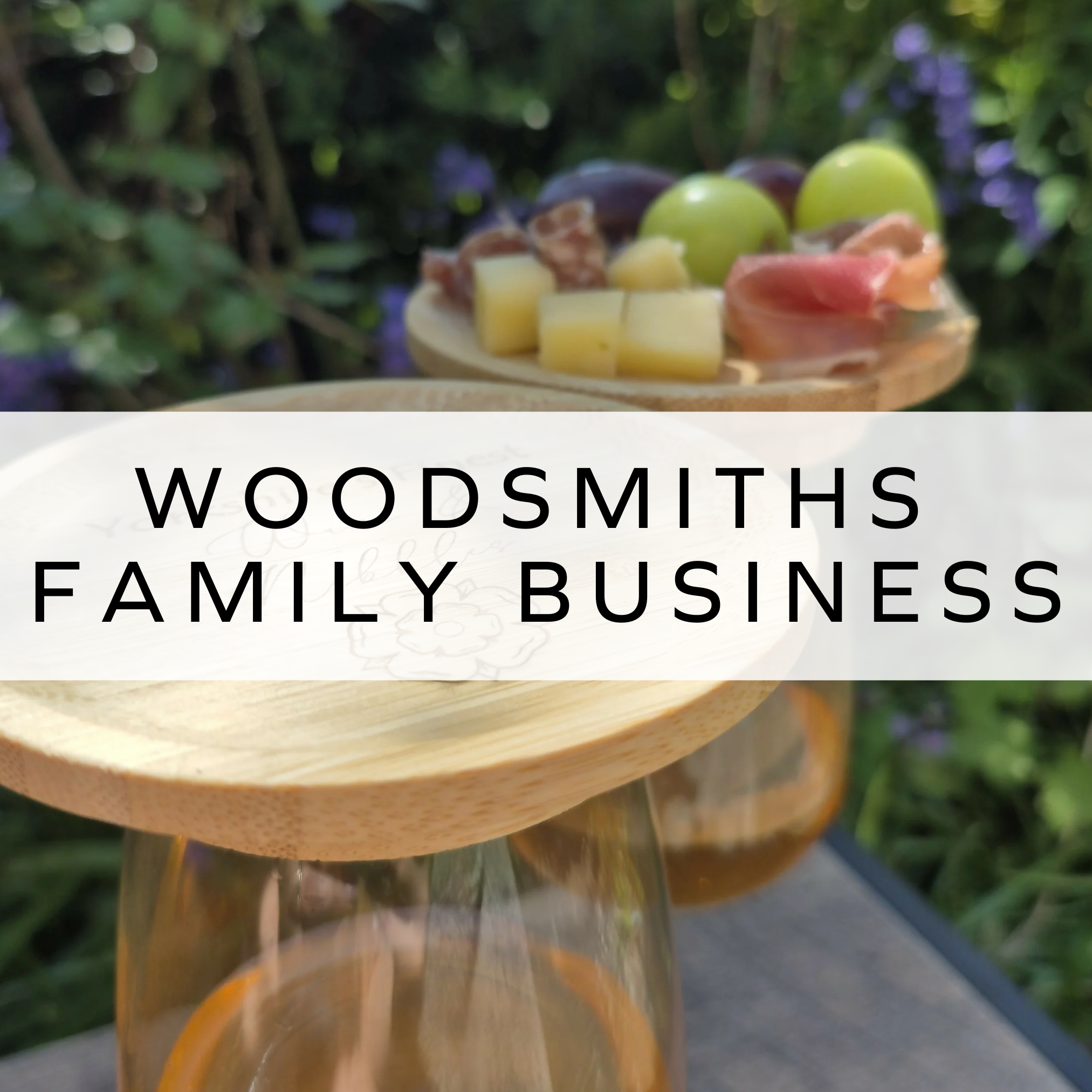 Wooden wine glass topper.