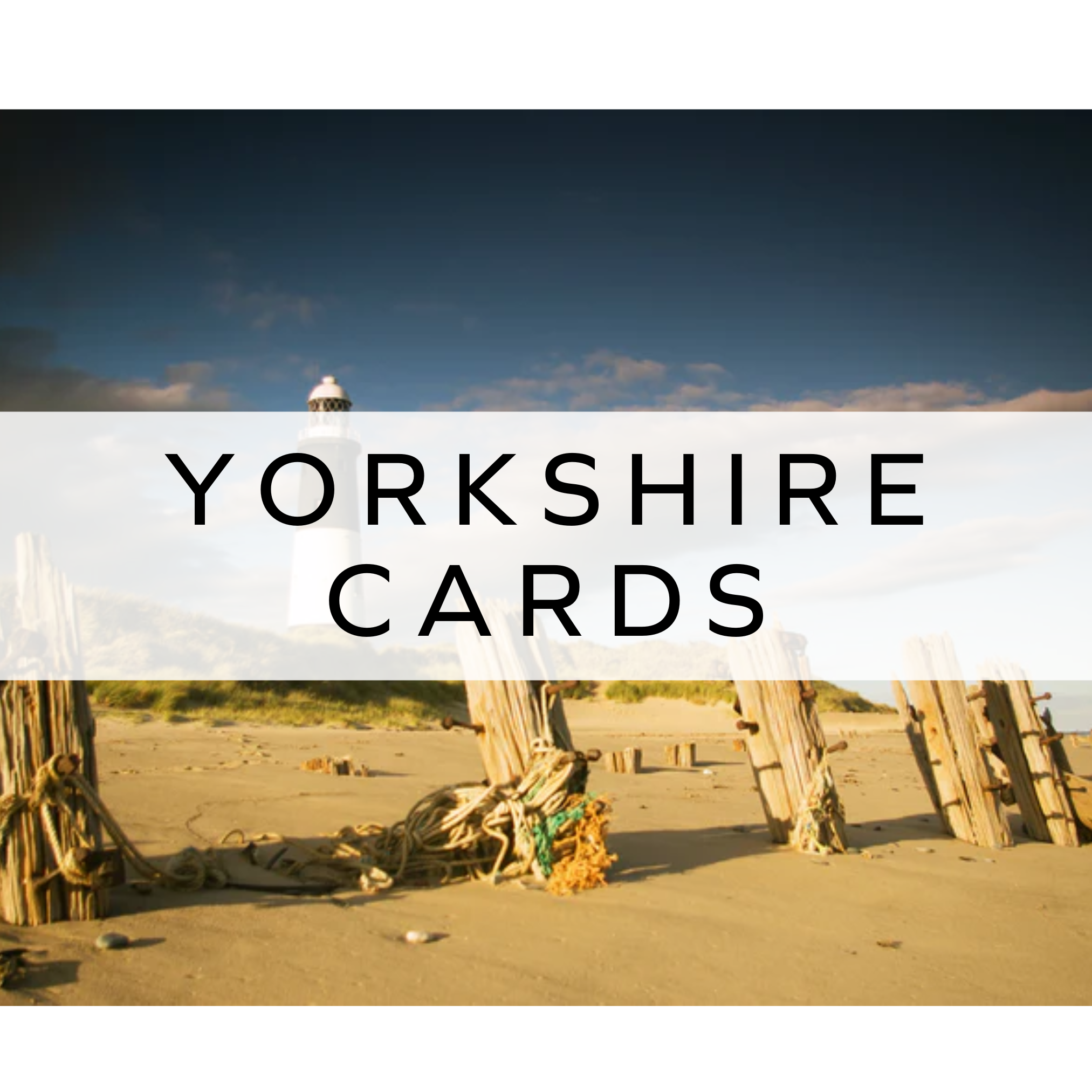 Greeting card featuring a beach photograph with calming coastal scenery.