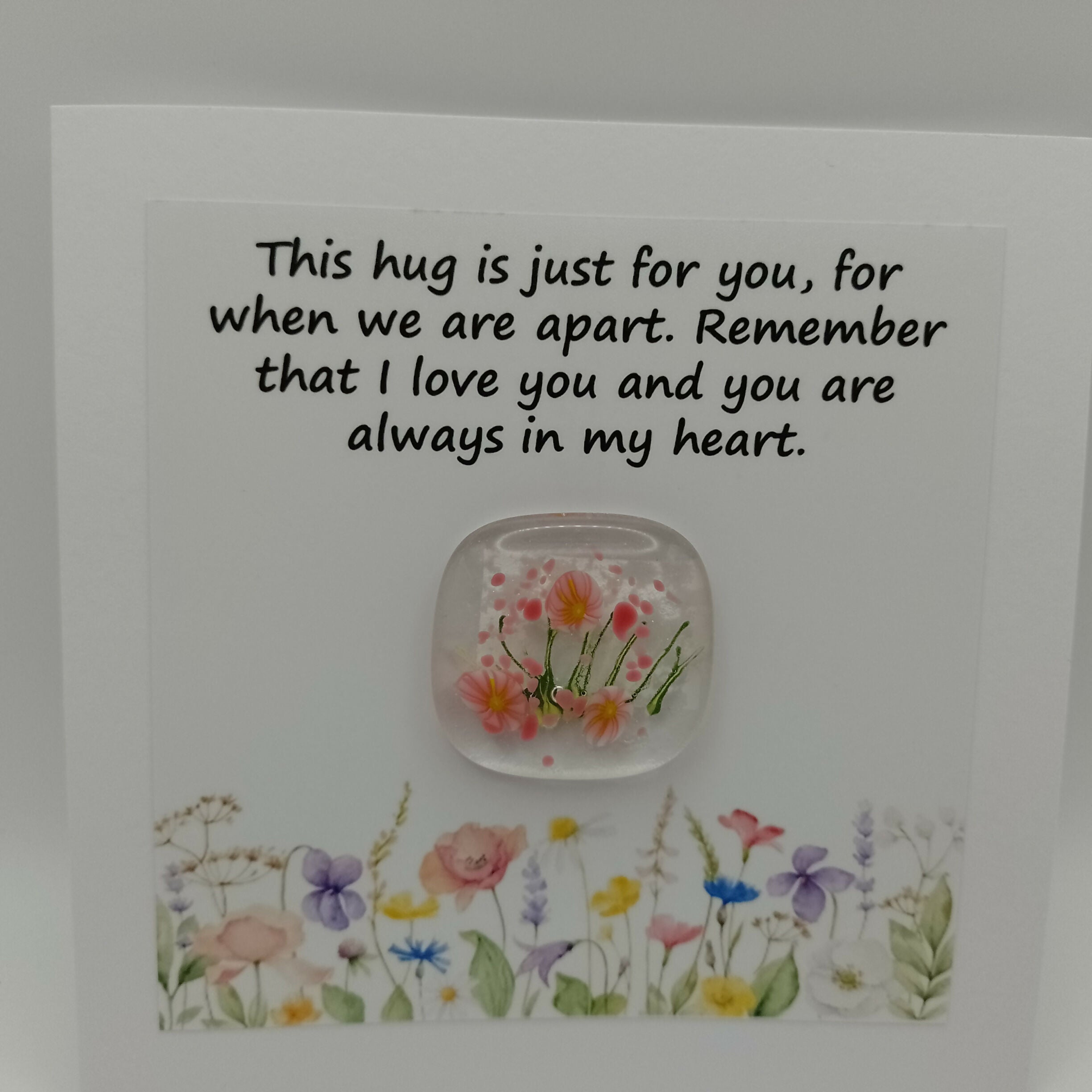 Fused Glass Pocket Hug Card