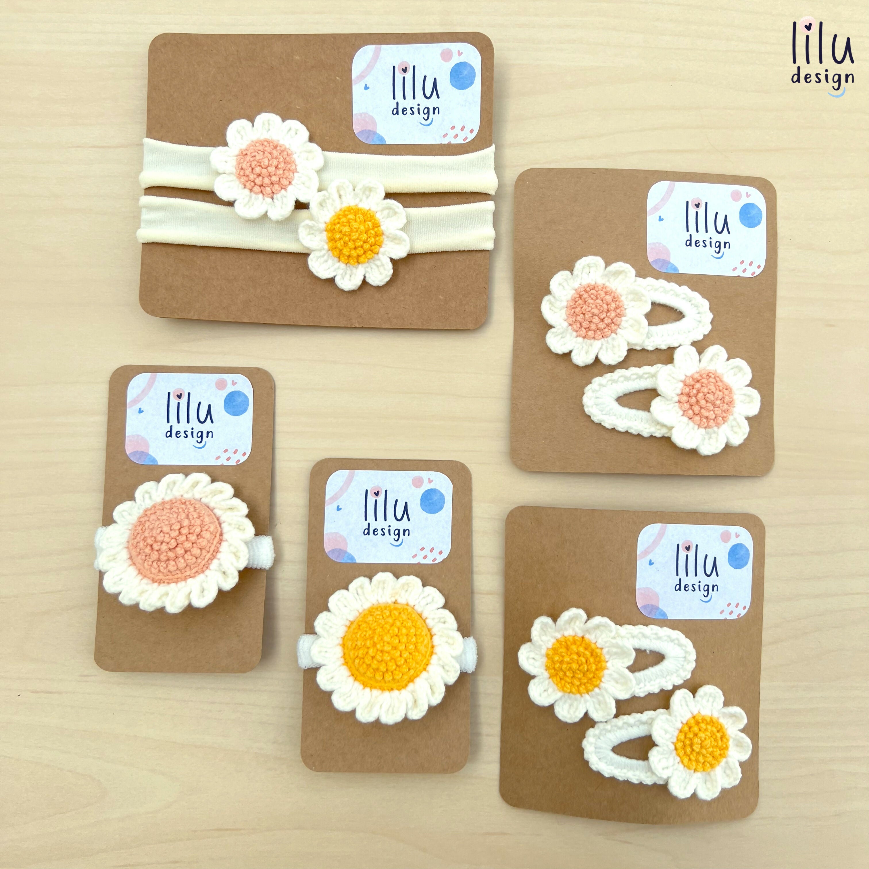 Crochet Hair Accessories - Chamomile