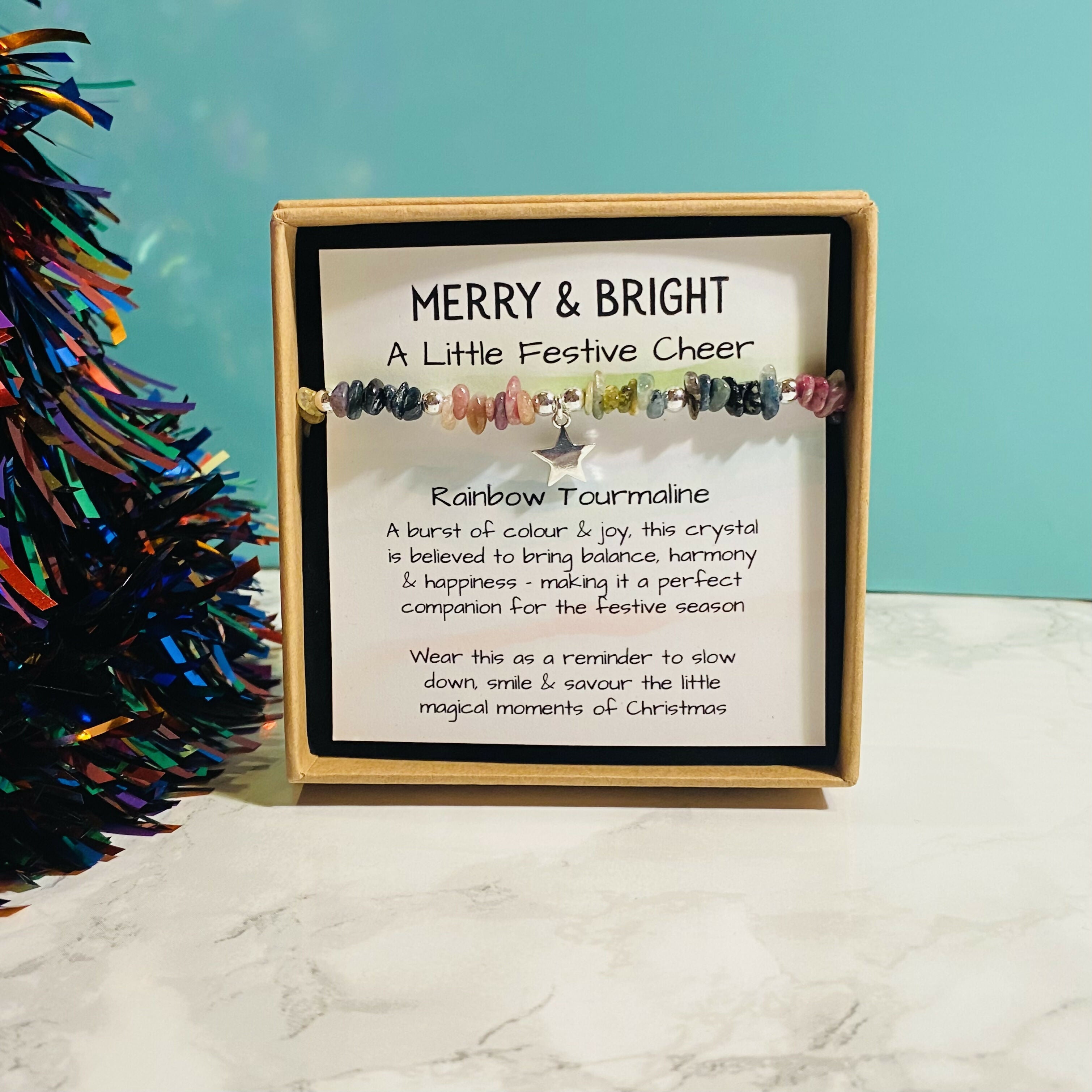 Festive Collection - Crystal Bracelet - Tourmaline