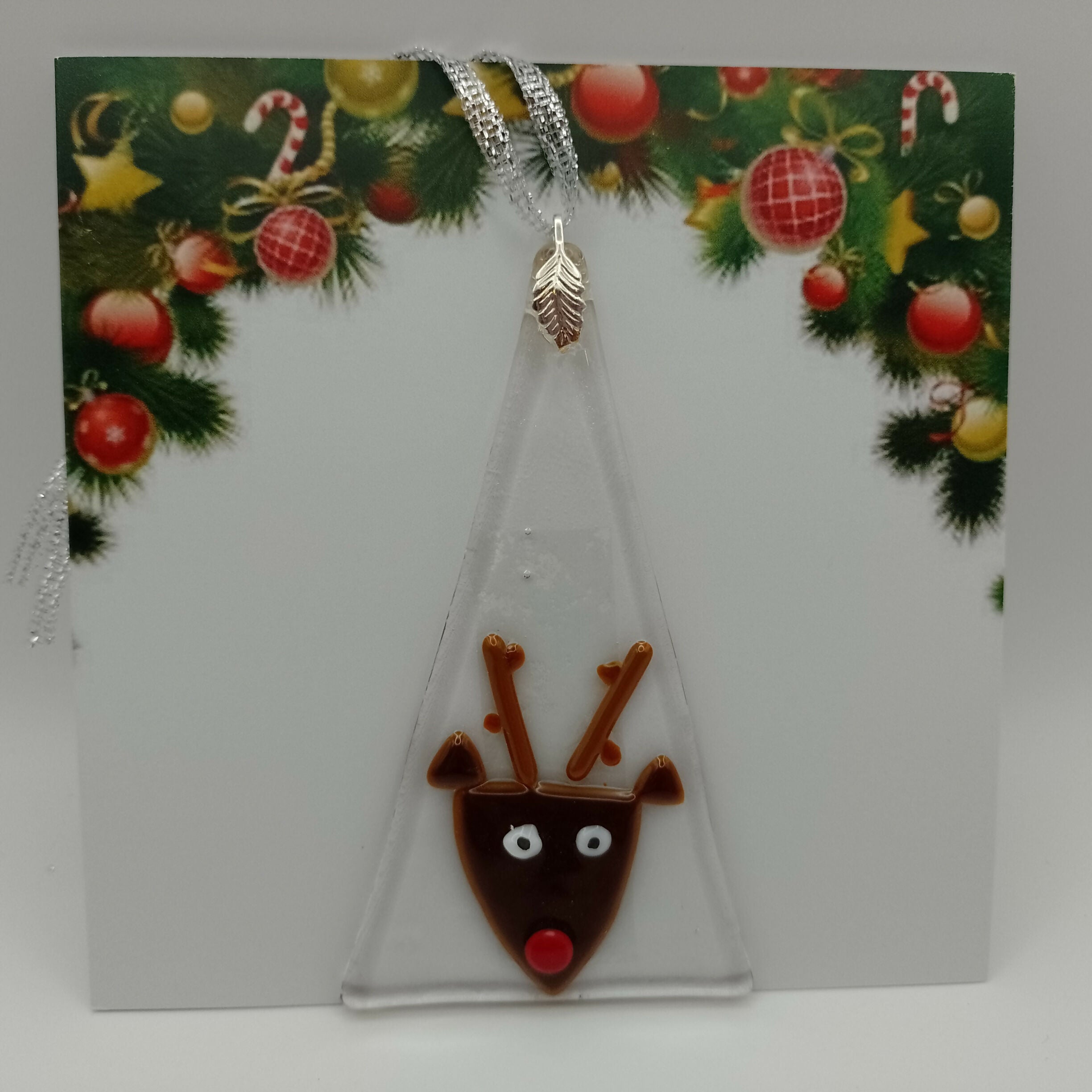 Fused Glass Christmas Card