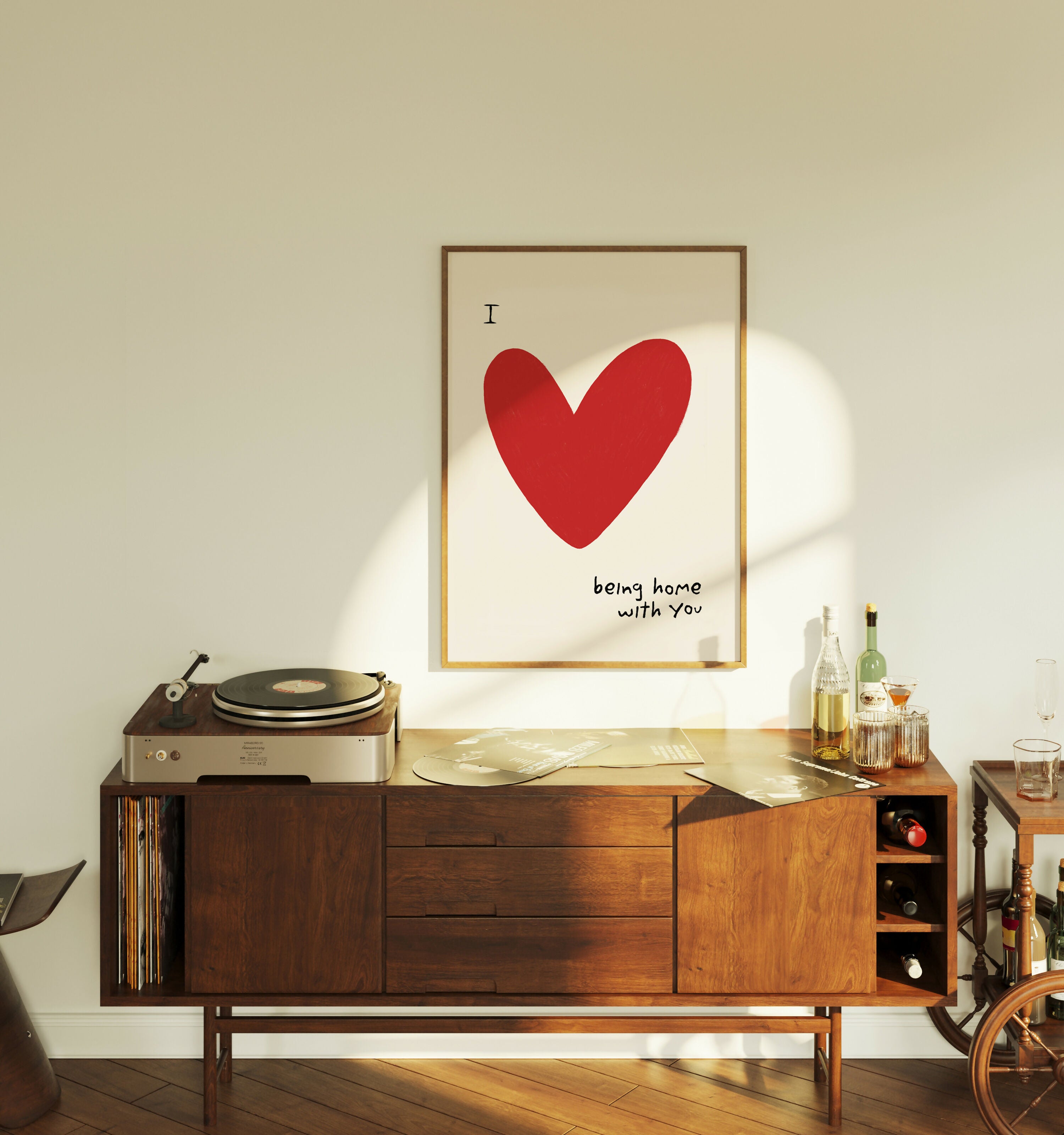 Love Being Home with You Print - Heartfelt Art | Art & Soul