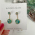Double Circle 2 in 1 Drop Earrings