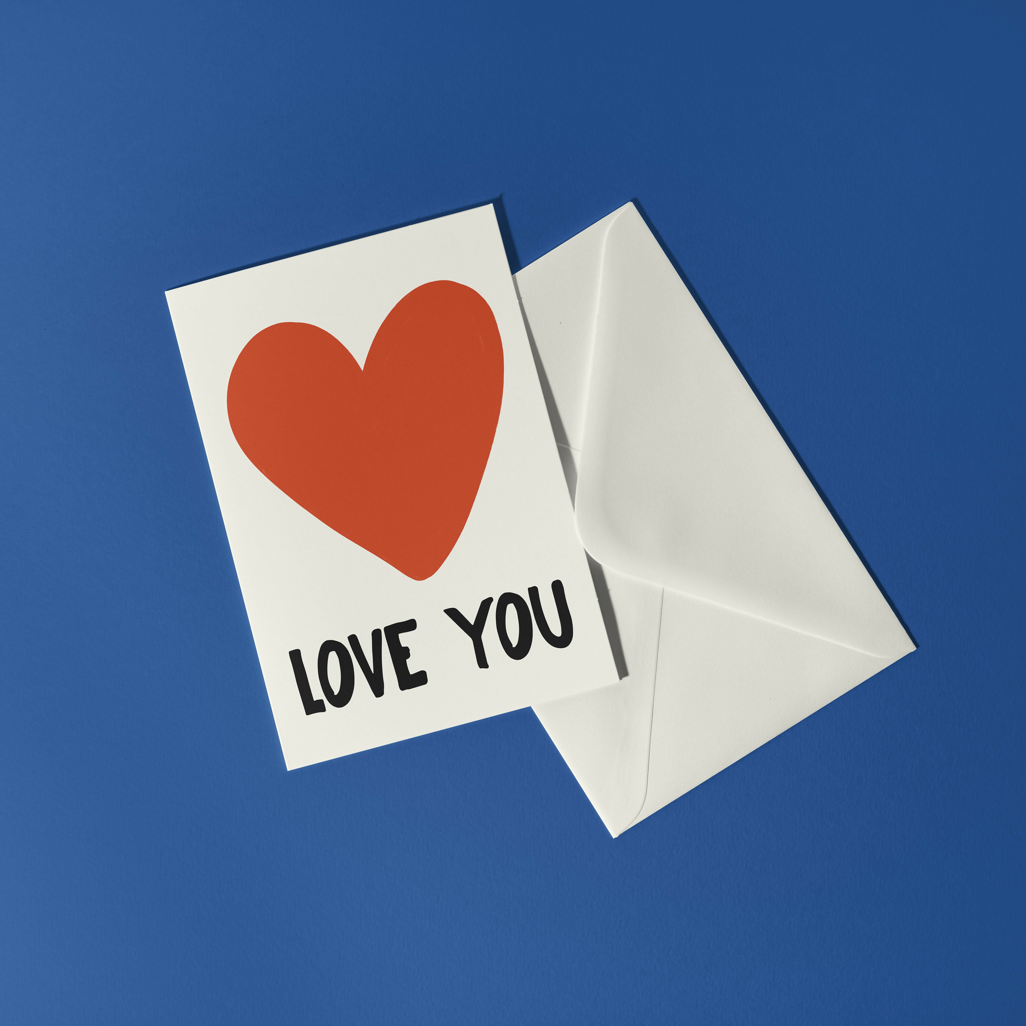 Love You Card | Eco-Friendly Greeting Card | Art & Soul