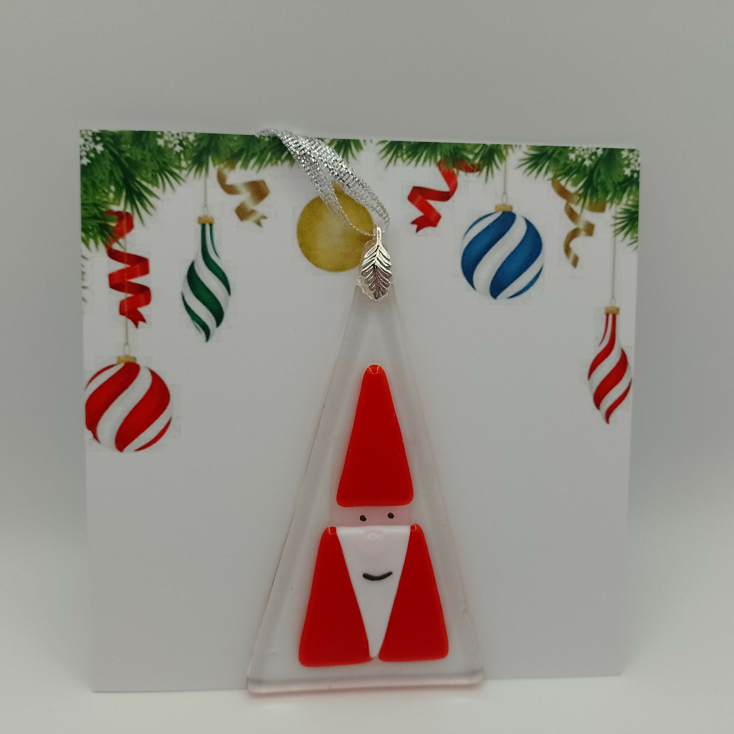 Fused Glass Christmas Card