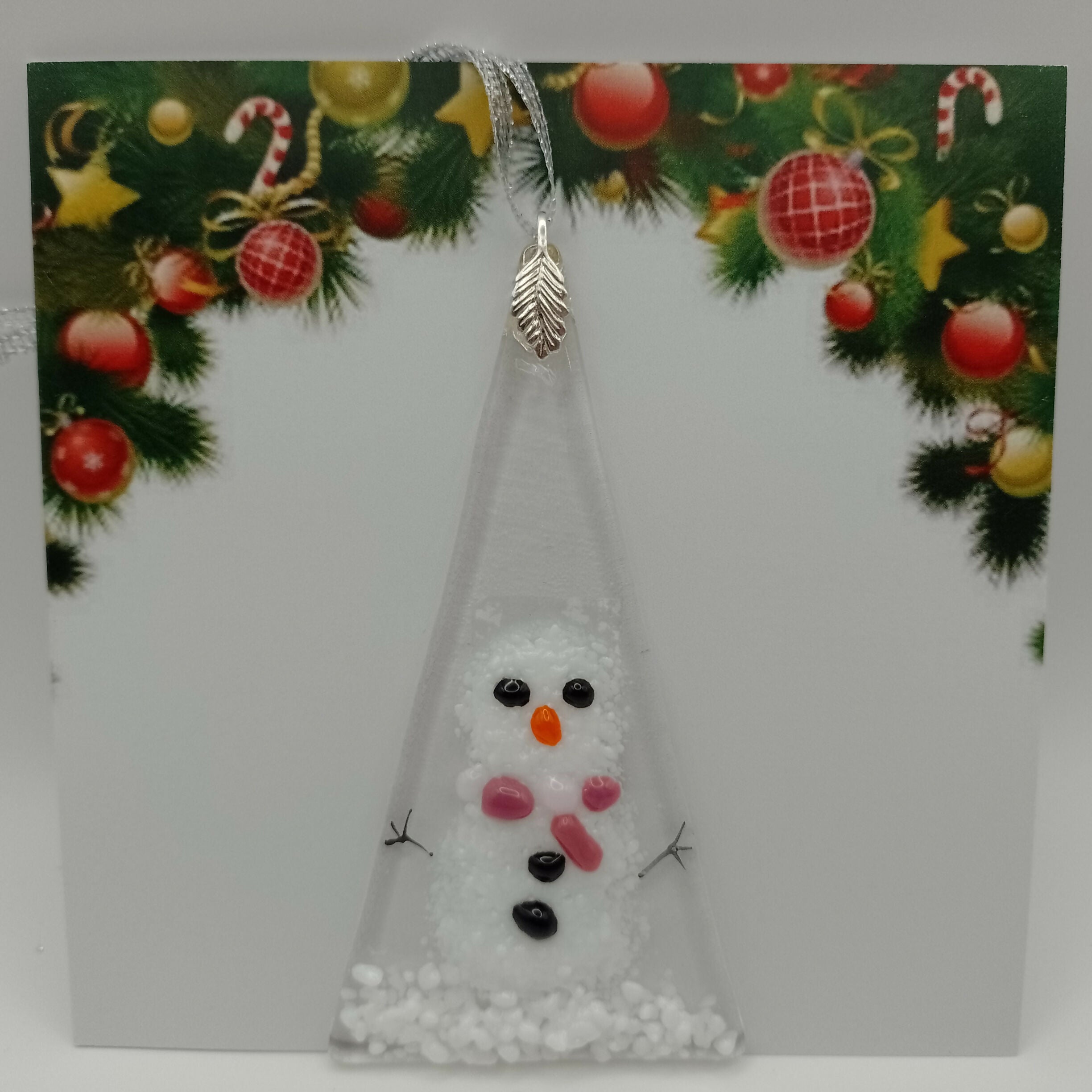 Fused Glass Christmas Card