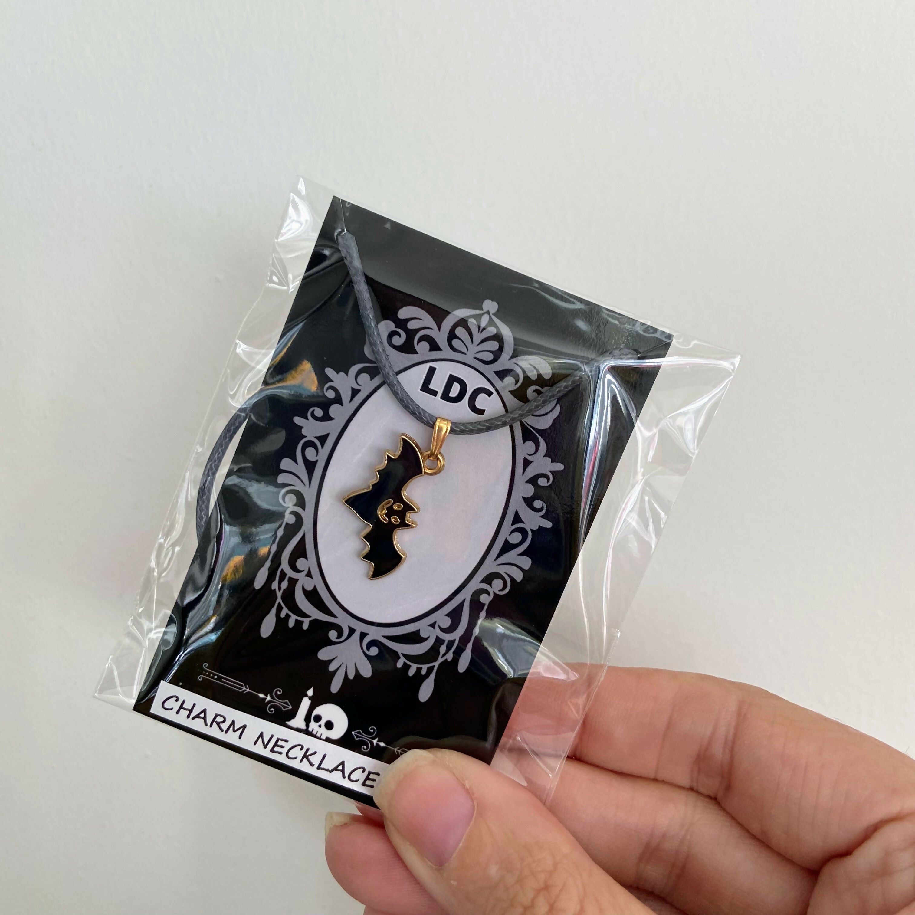 Halloween Bat Charm Necklace