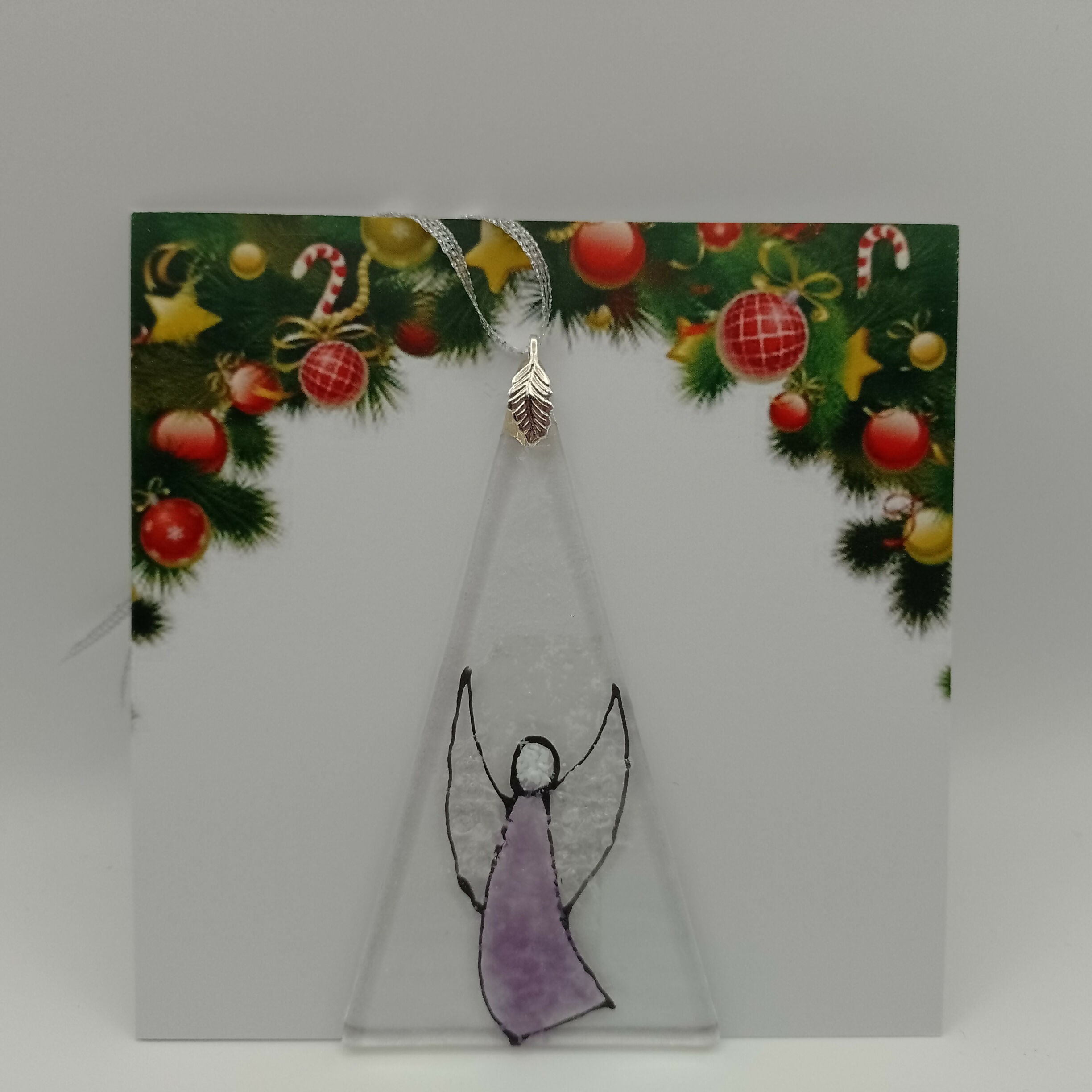 Fused Glass Christmas Card