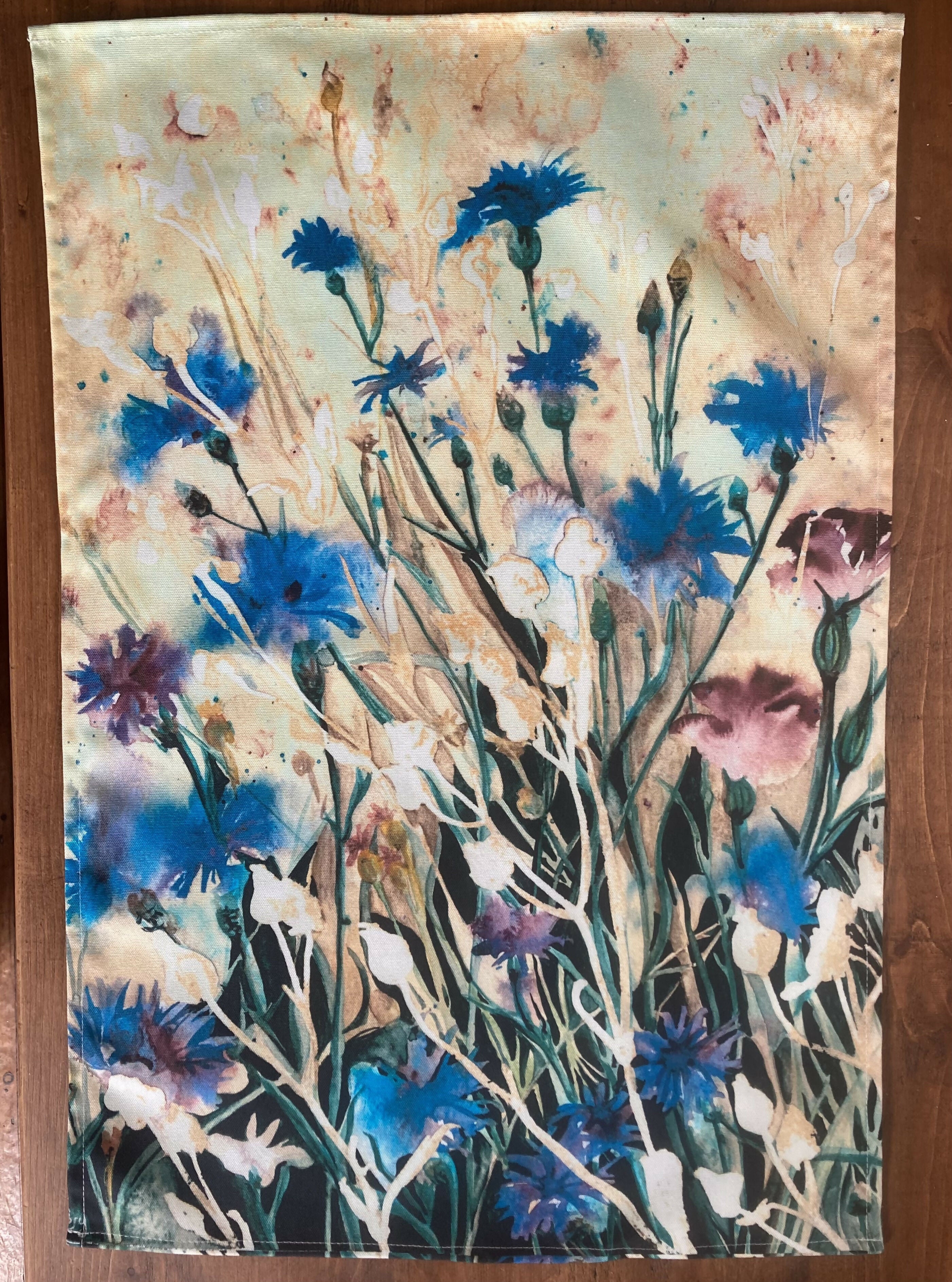 Cornflowers Tea Towel