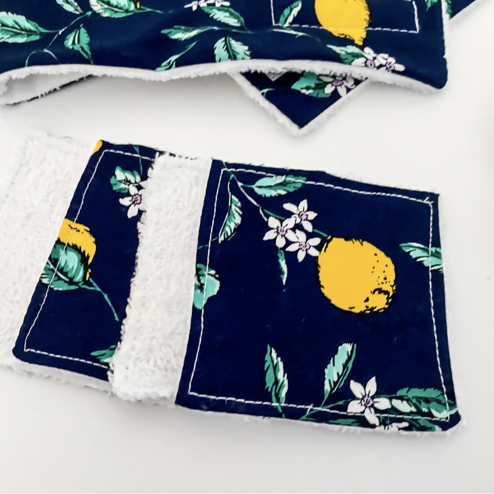 Lemon Spa Makeup Gift Set- Navy/Cream