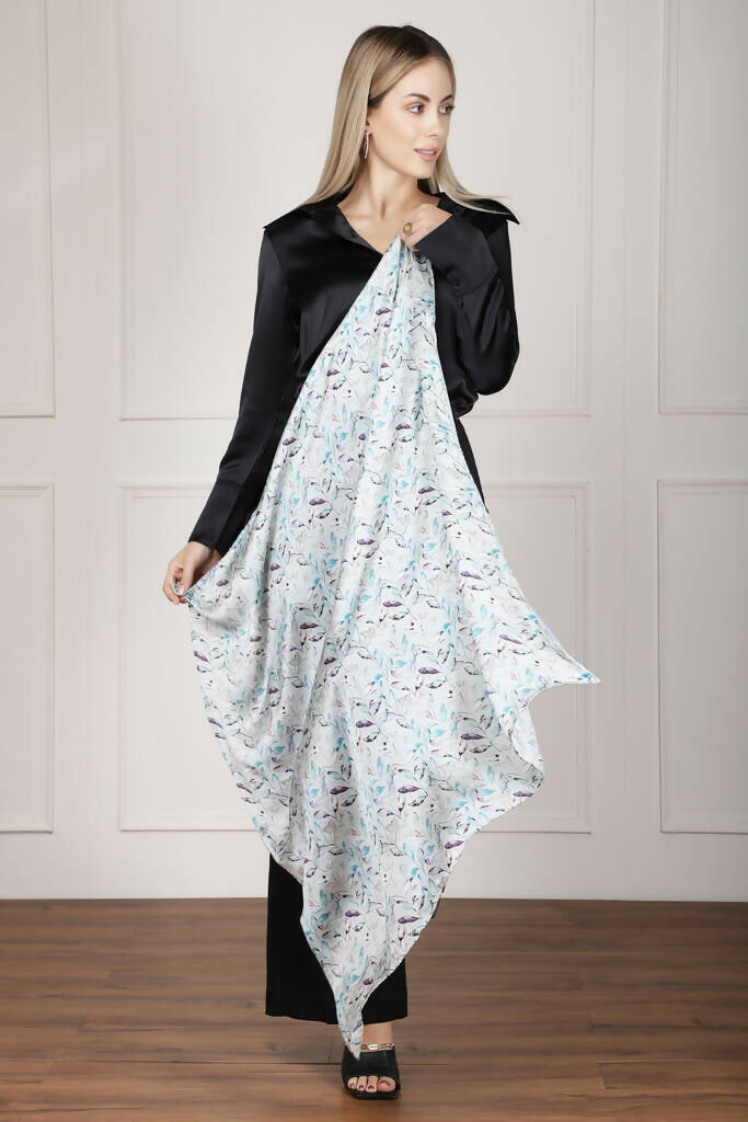 Large Square Silk Scarf | Elegant Versatility | Art & Soul