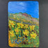 Daffodils & Forget Me Nots - Black Framed Oil Painting On Wood