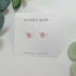 Pastel Circle Stud Earrings - Silver Edging | Art & Soul