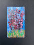 Close Up Heather - Oil Painted Mini Canvas Fridge Magnet