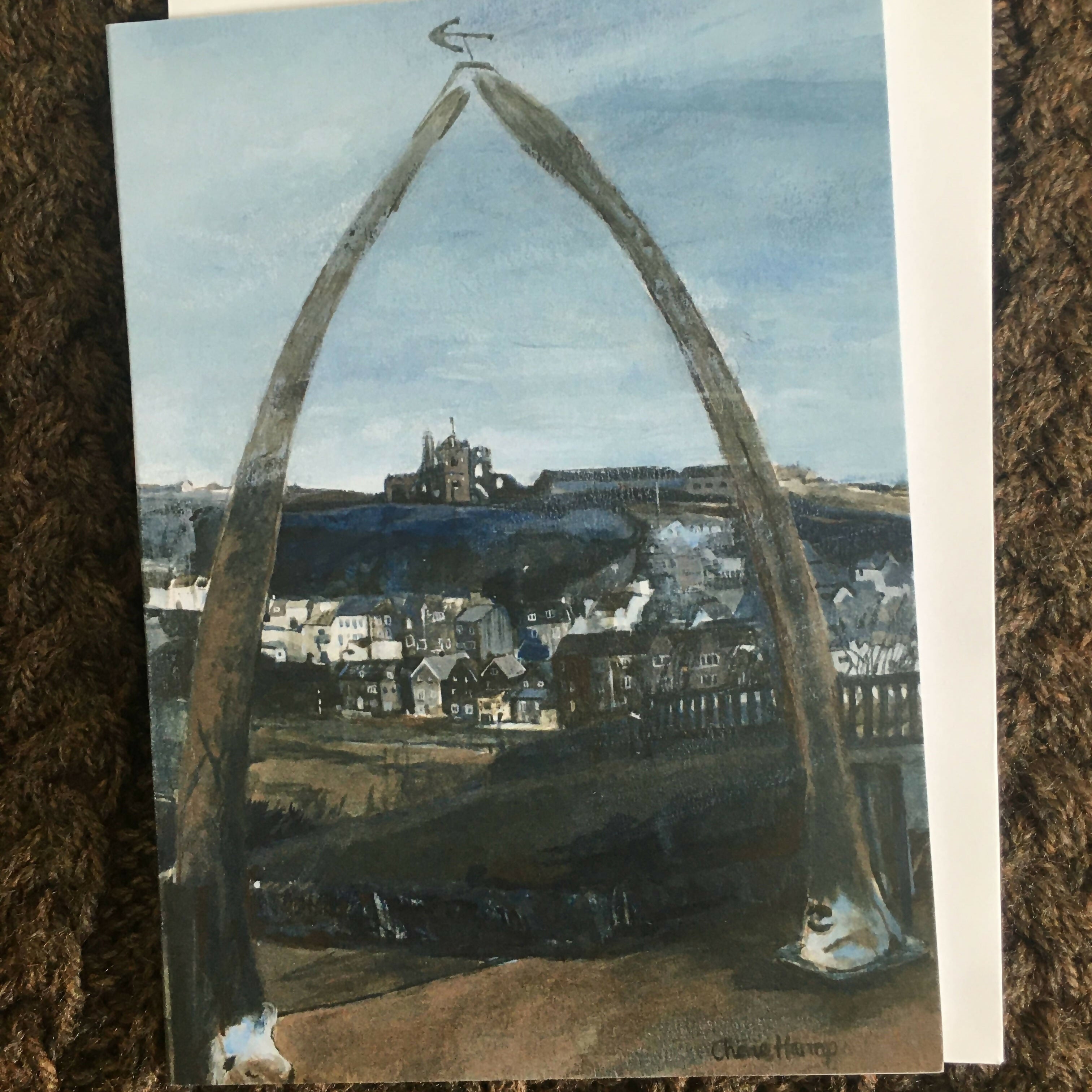 Whitby Whalebone Greetings Card