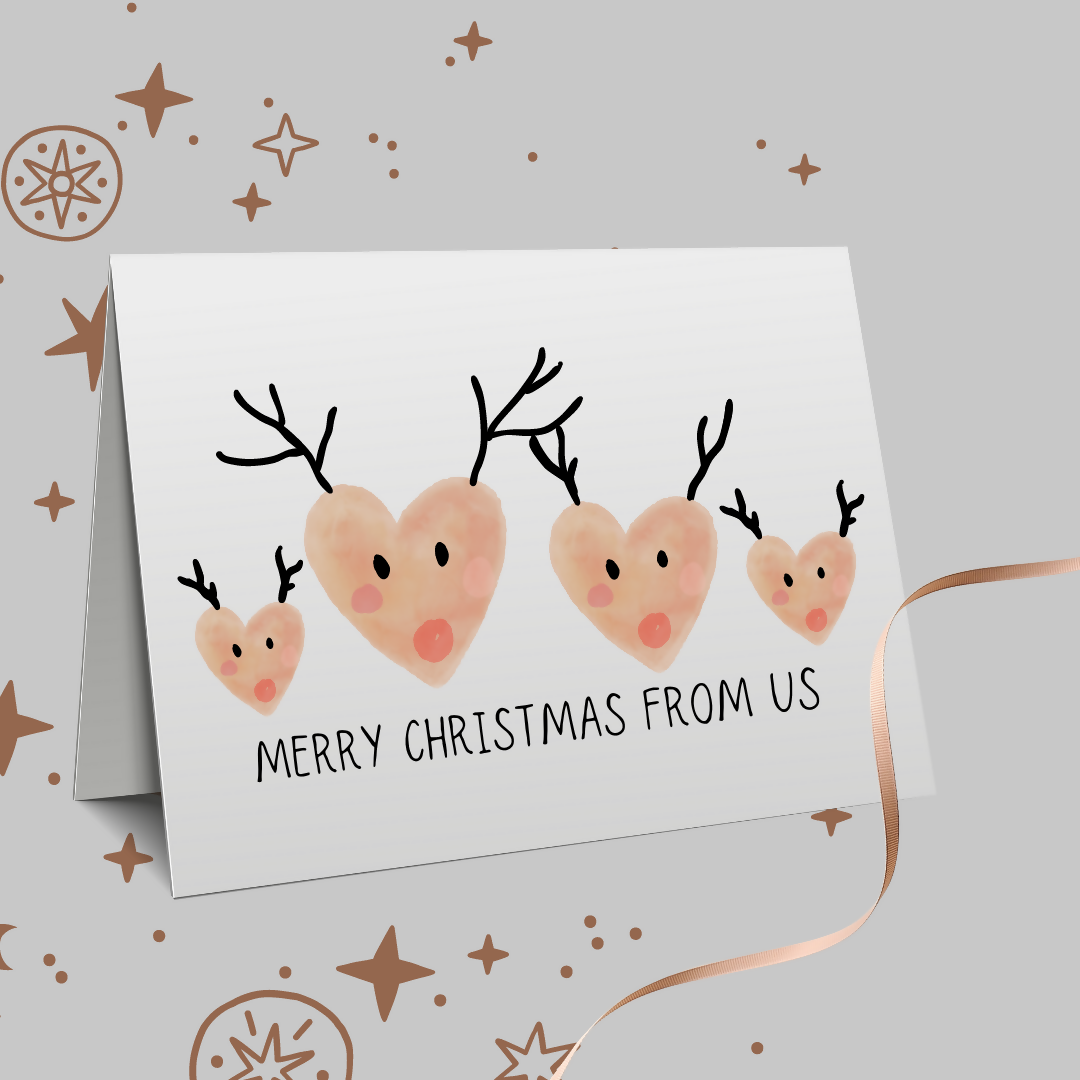 Christmas Card - Reindeer Family