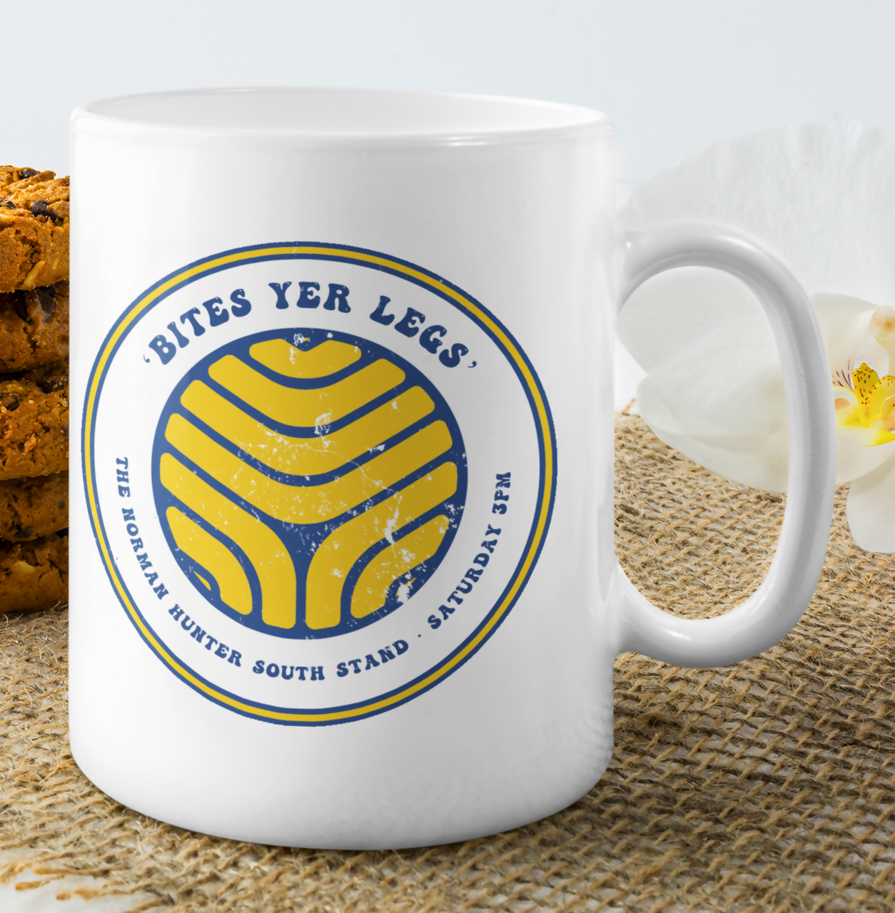 Leeds Utd Mug & Coaster Set BOOMERANG Design
