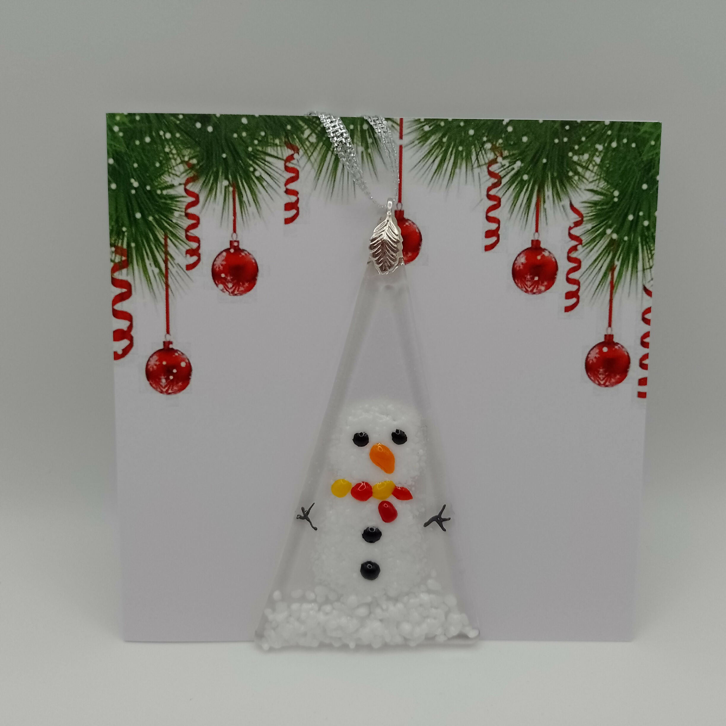 Fused Glass Christmas Card