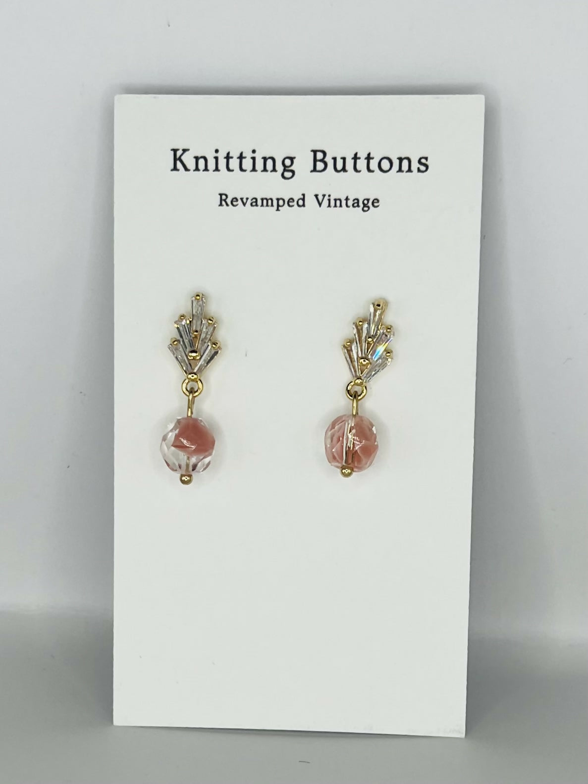Revamped Vintage Earrings - Deco Stud