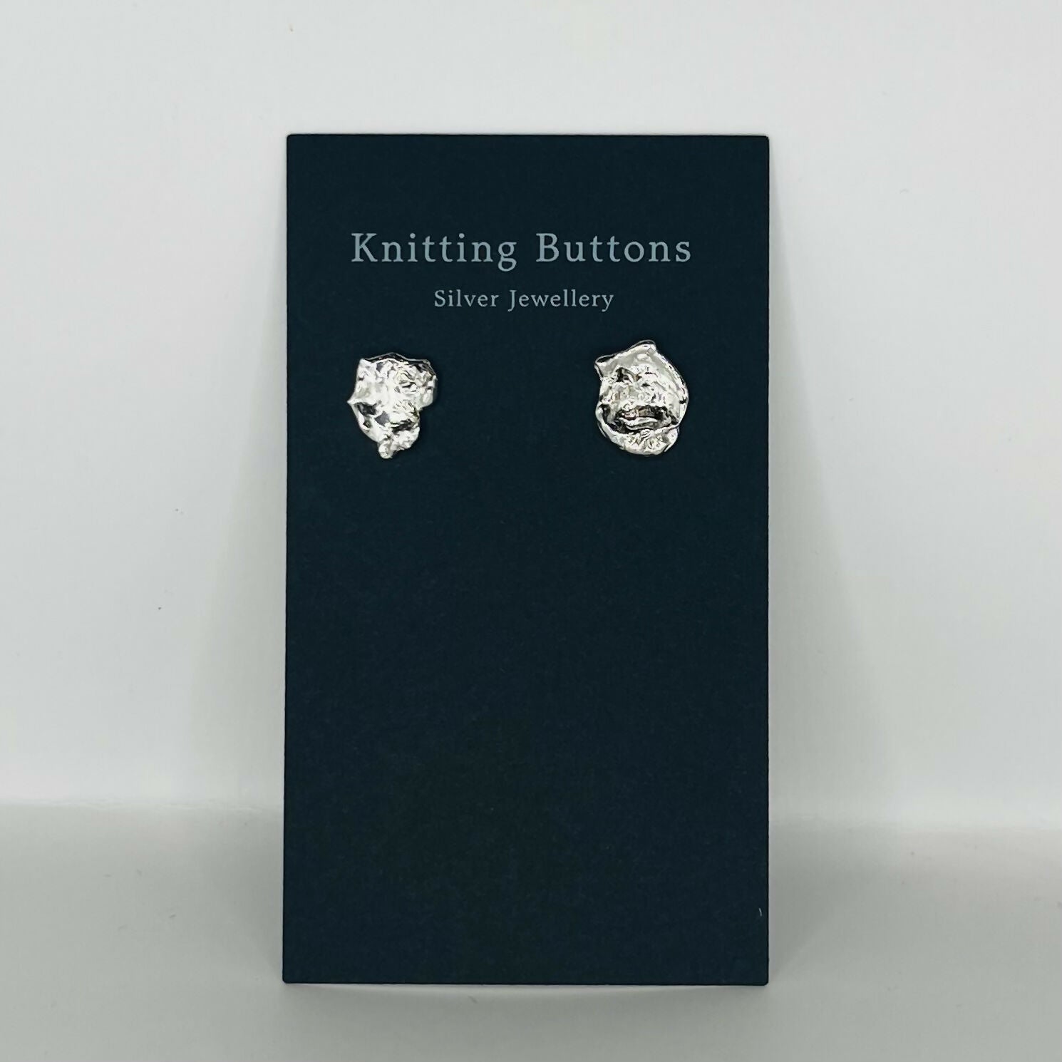 Water Cast Stud Earrings