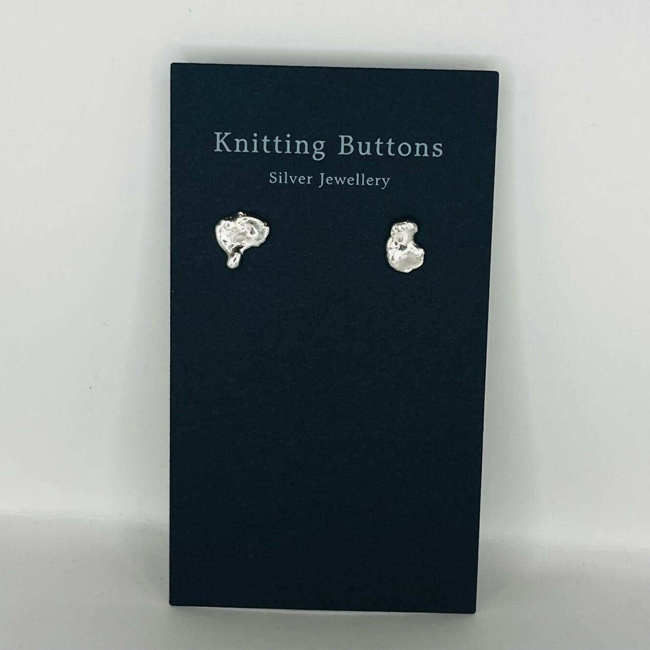 Water Cast Stud Earrings