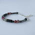 UNISEX HEALING CRYSTAL & STERLING SILVER ROOT CHAKRA BRACELET WITH AROMATHERAPY BEADS
