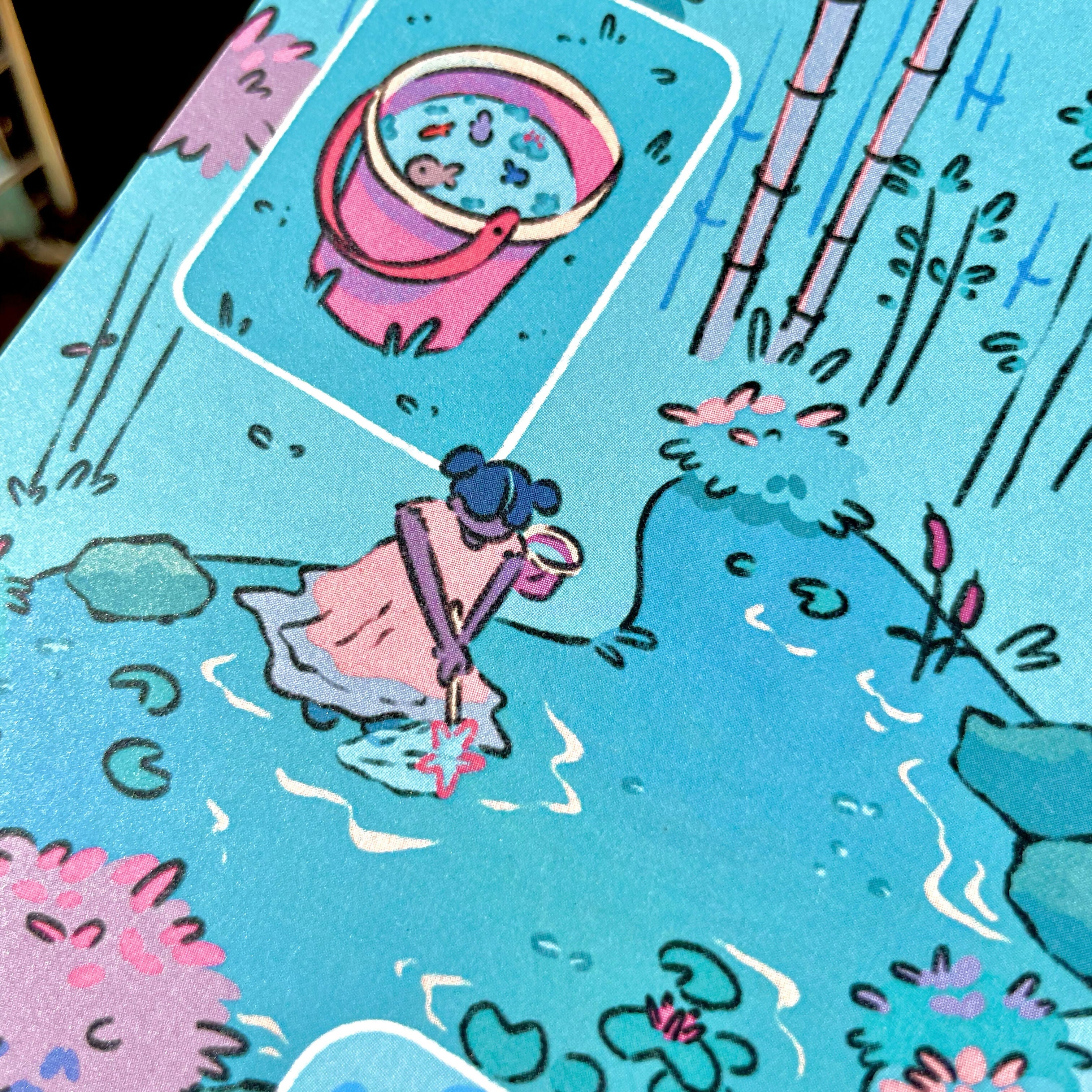 Pond Dipping A6 Print