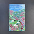 Sheep Grazing In Heather- Oil Painting Mini Canvas Fridge Magnet