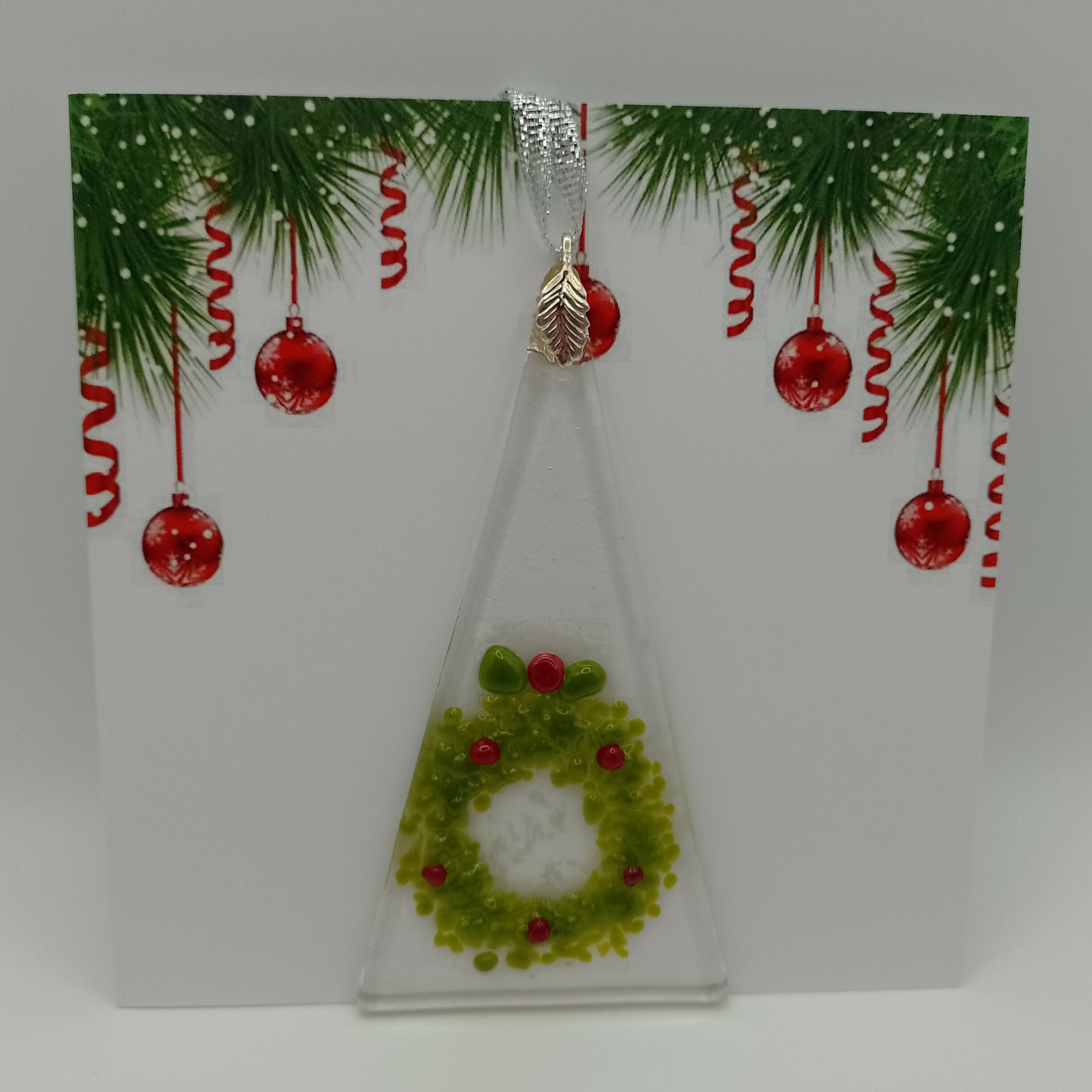 Fused Glass Christmas Card