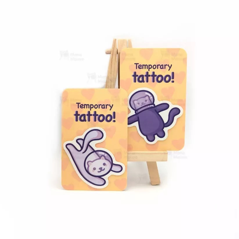 Temporary Tattoos - Cat Themed - Sold Individually