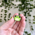 Algae the Frog Wooden Pin – Cute & Rustic Maple Pin | Art & Soul