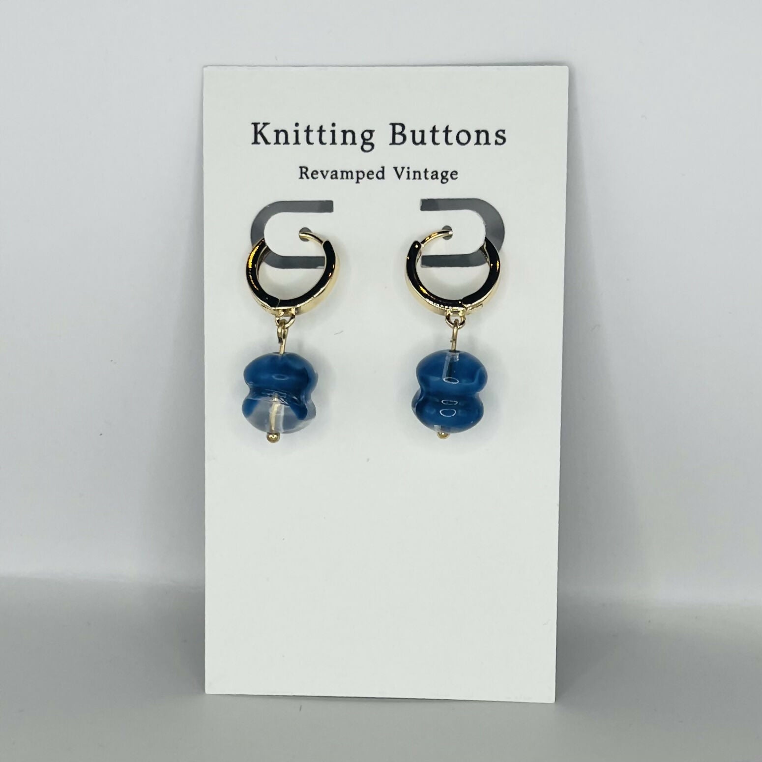 Revamped Vintage Earrings - Huggie Hoop