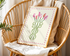 Striped Tulip Vase Print