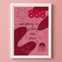 888 Angel Number Print Unframed A4 Red