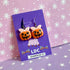 Pink Bow Pumpkin Earrings