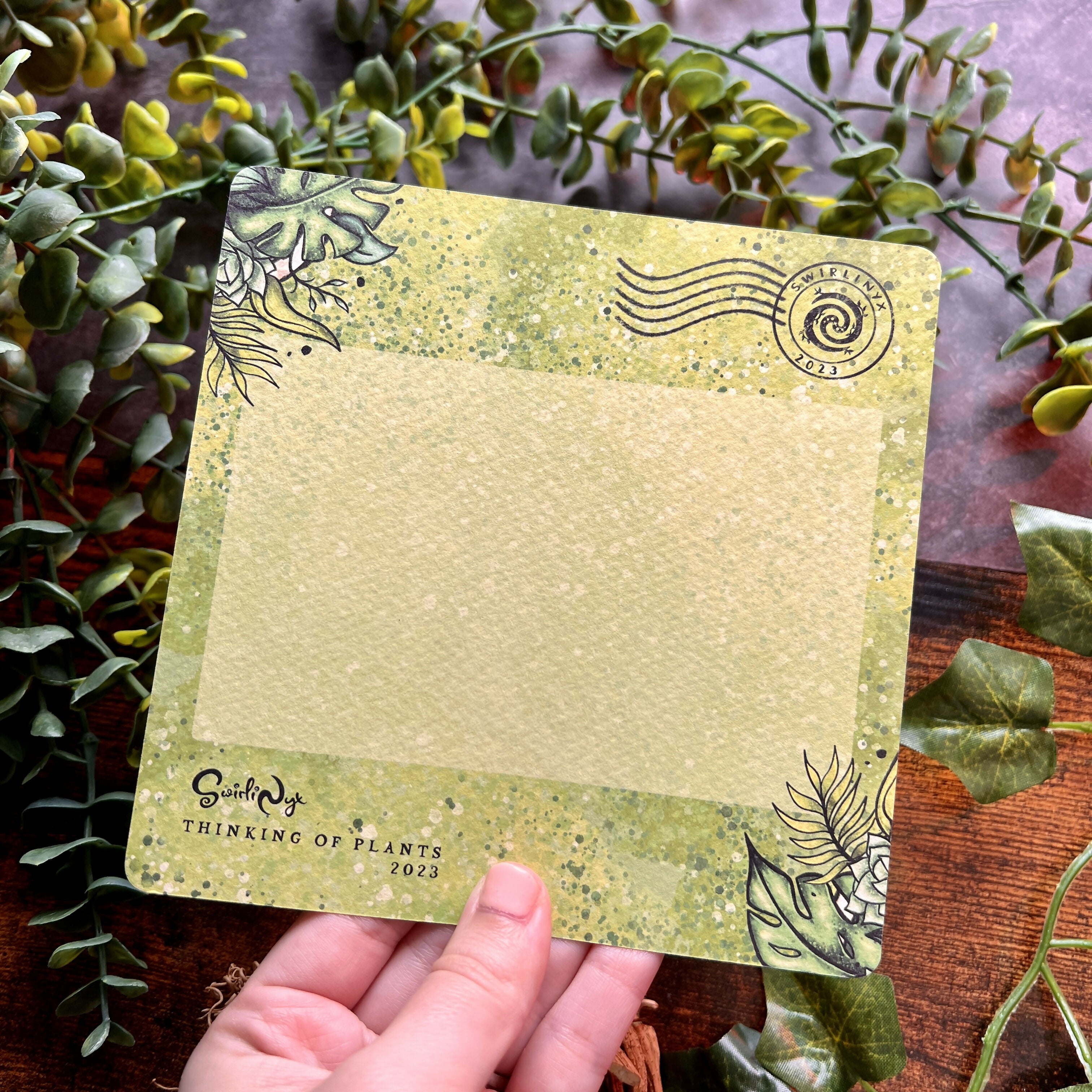 Plant Skull Art Print Postcard
