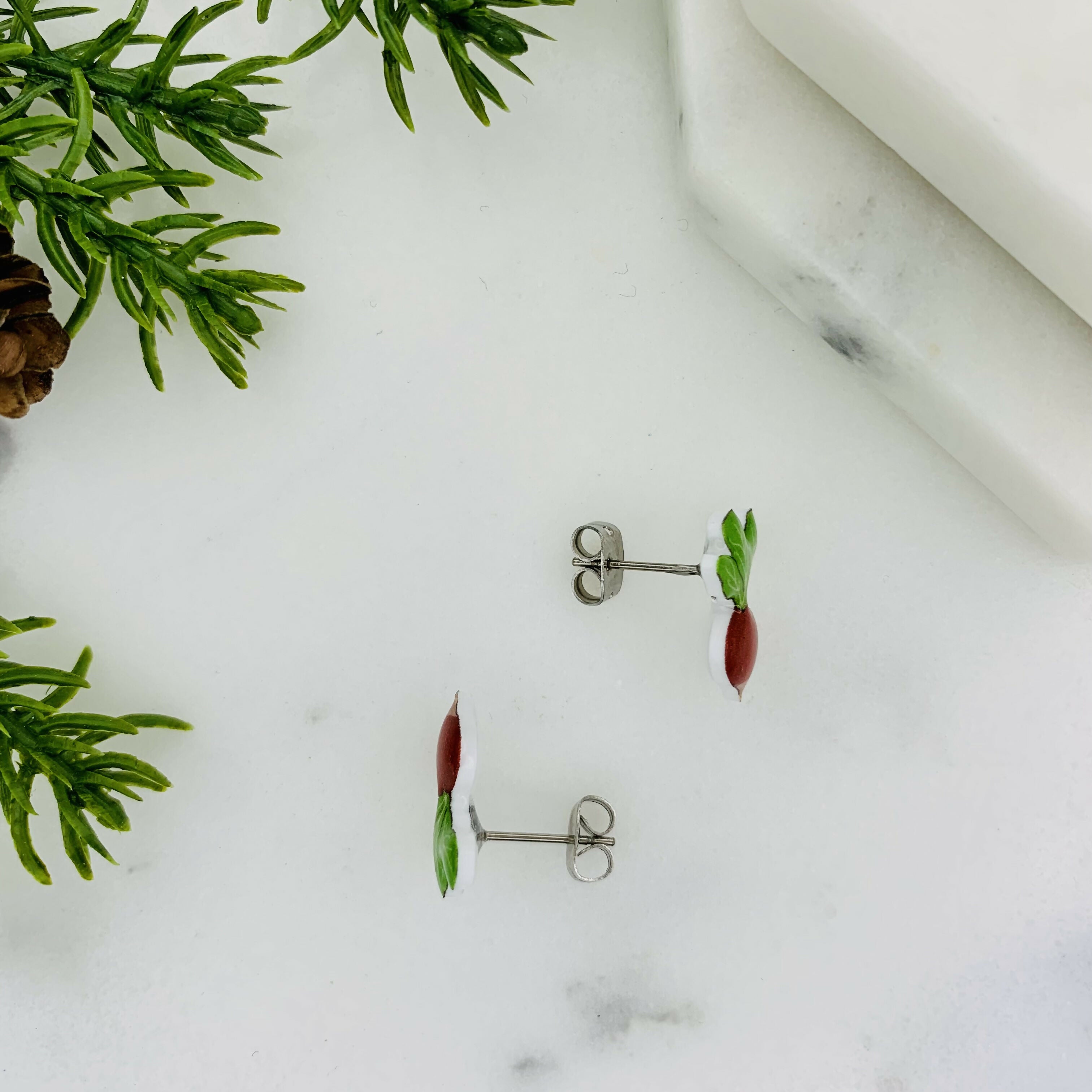 Radish Stud Earrings