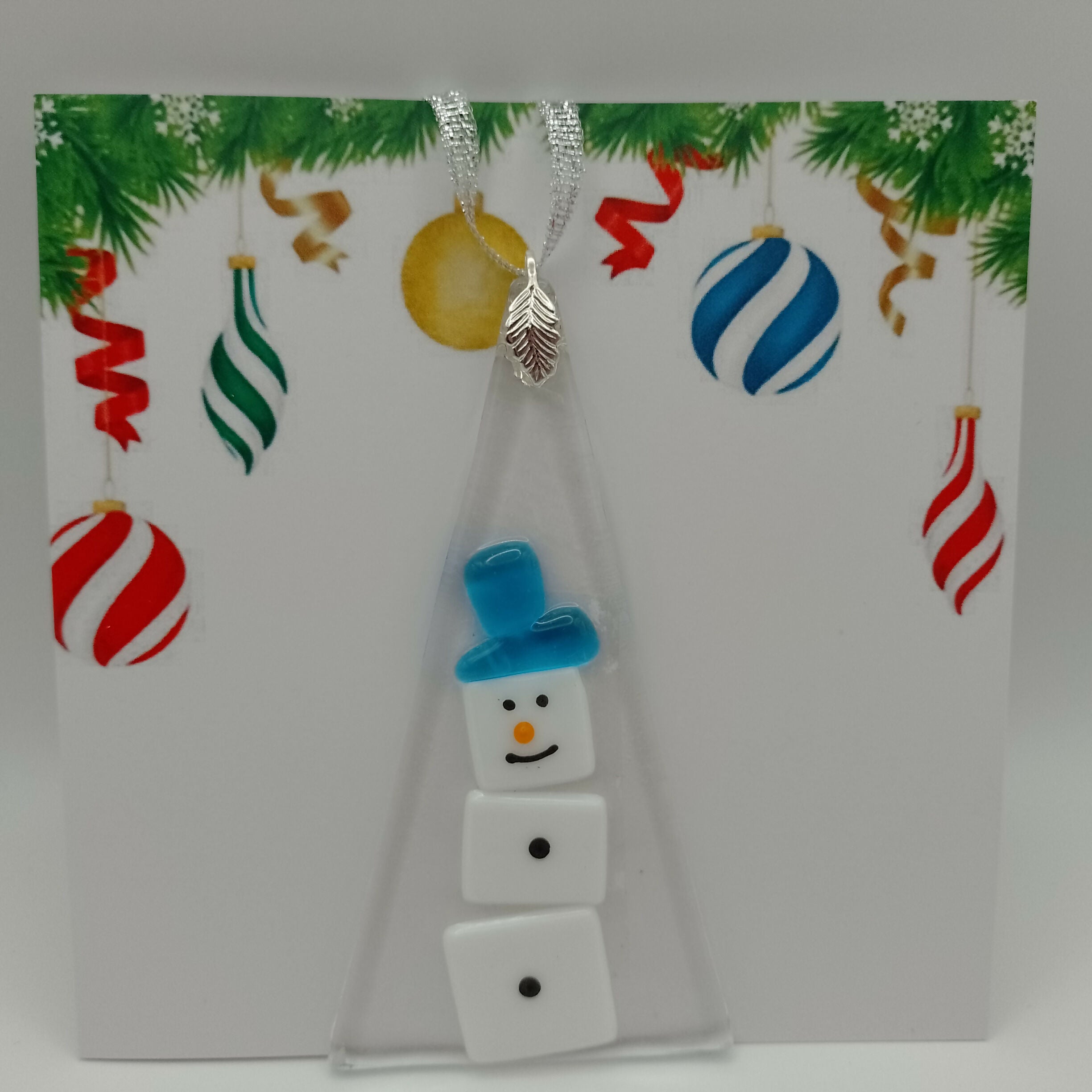 Fused Glass Christmas Card