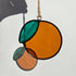 Orange Stained Glass Suncatcher