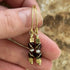 Handmade Gold Vermeil Garnet And Fresh Water Pearl Earrings