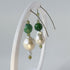HEALING CRYSTAL & STERLING SILVER EARRINGS WITH BAROQUE PEARLS TO HELP WITH CONFIDENCE & SELF-ESTEEM