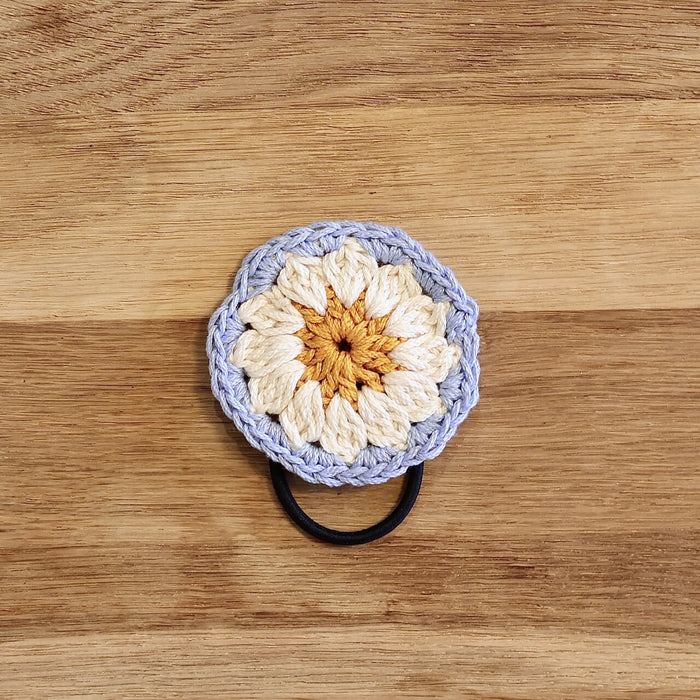 Crochet Daisy Hair Tie