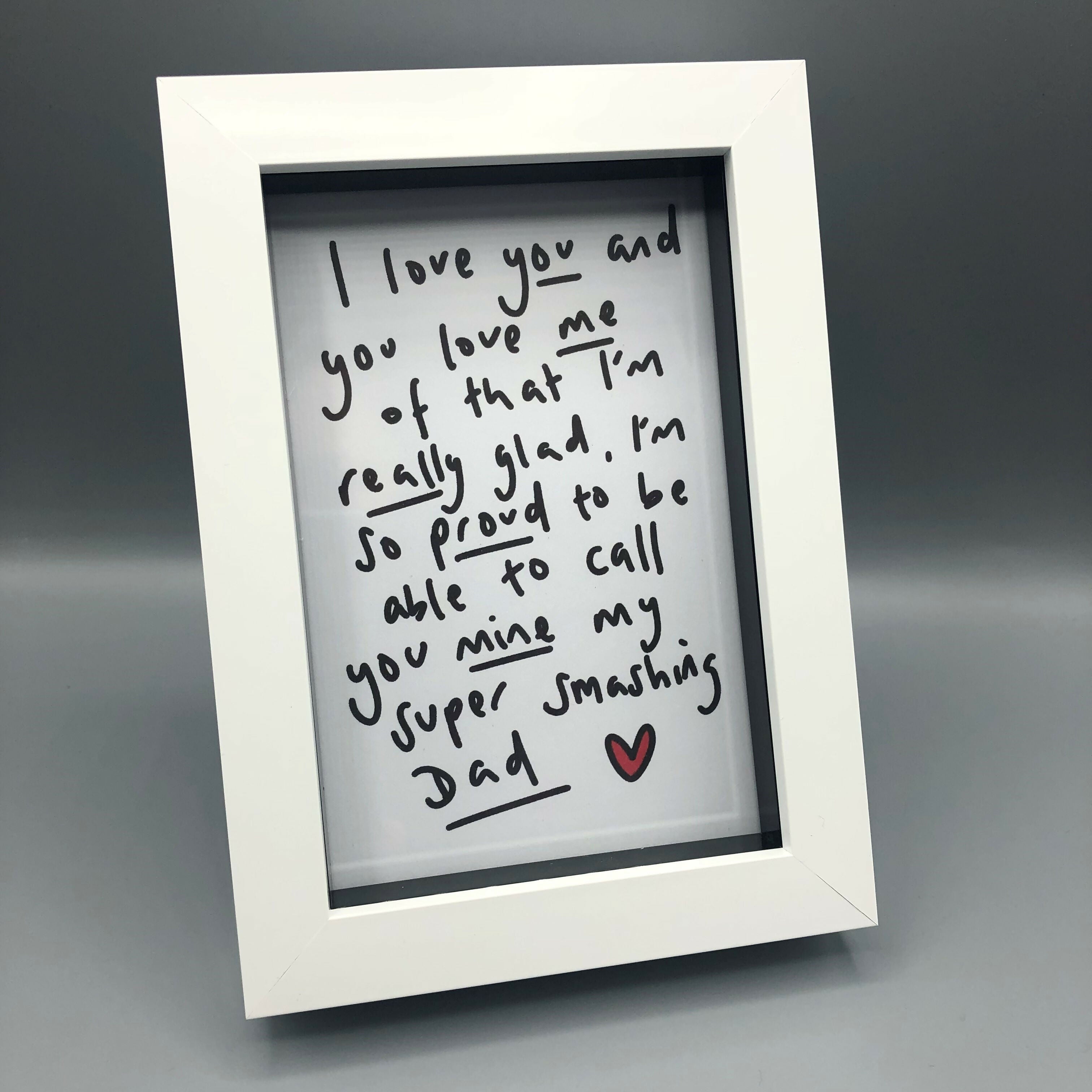Dad Poem Frame