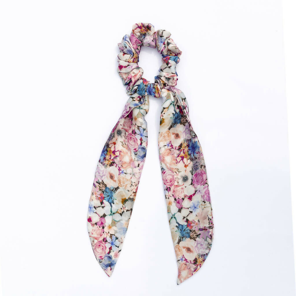 Silk Scarf Scrunchie - Various Designs