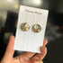Crystal Embroidery Earrings (Small circle)