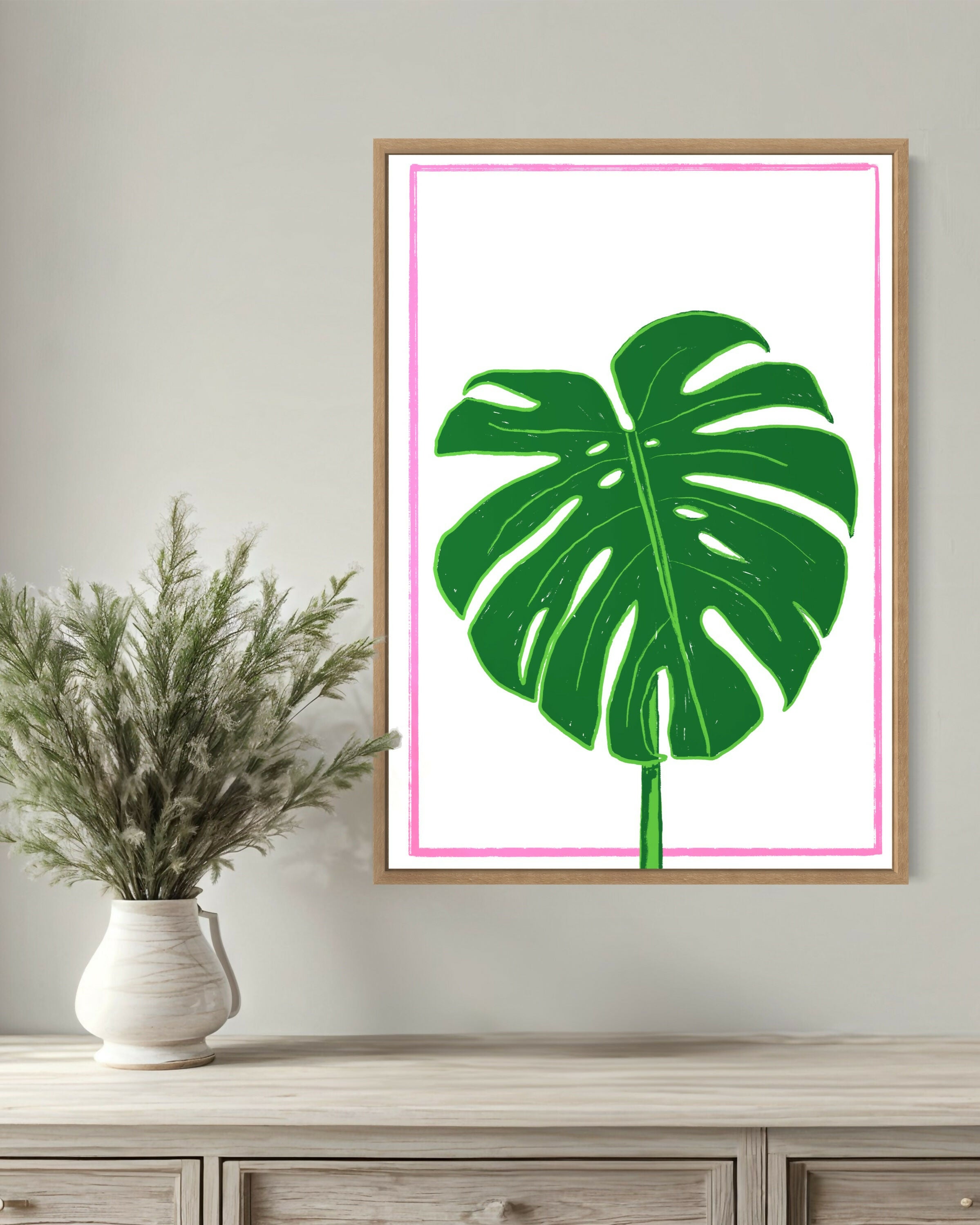 Monstera Leaf Print