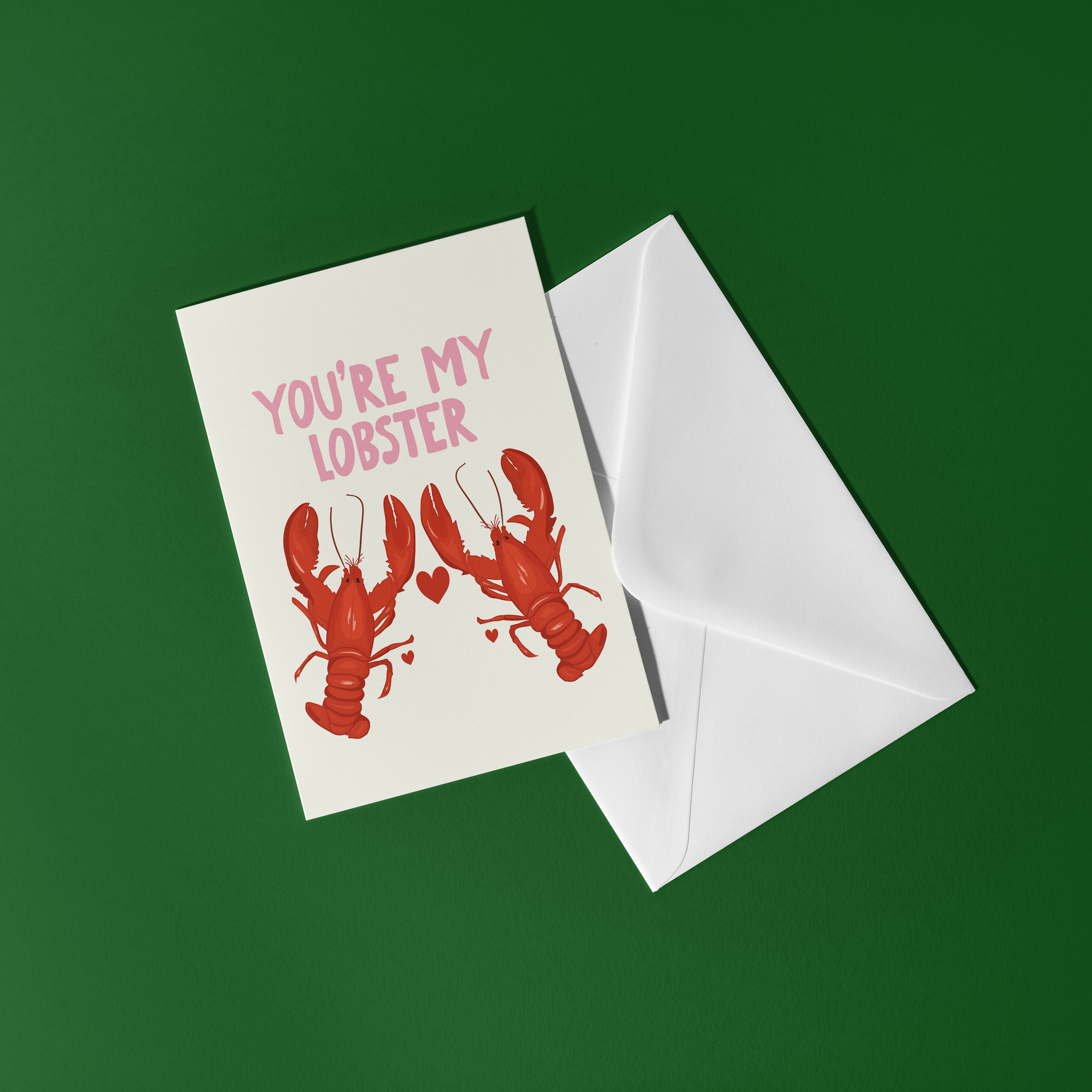 You're My Lobster Card - Cute Greeting for Loved Ones | Art & Soul